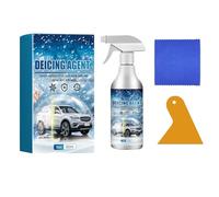 Spray Dégivrant Rapide pour Voiture,Élimine le Givre et le Verglas en Quelques Secondes,Formule Non-Abrasive et Respectueuse de la Carrosserie,Flacon Pratique de Voyage.