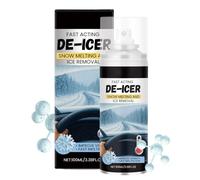 Spray dégivreur de voiture - 100 ml - Pulvérisateur de neige pour pare-brise de voiture, pulvérisateur de neige pour vitres de voiture, solution antigel rapide longue durée pour l'hiver, réfrigérateur