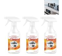 Spray Dégraissant De Cuisine Robuste, Nettoyant Mousse Polyvalent Pour Cuisinières, Casseroles, Comptoirs Et Électroménagers, Sur Le Graissage Et Les Taches D'huile, Dissolvant De Graisse. (3PCS)