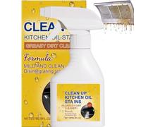 Spray dégraissant de cuisine robuste, nettoyant pour graisse de cuisine et dissolvant de graisse rapide - mousse sans gommage, pénétration rapide, fait fondre la graisse rapidement, (1 pièces)
