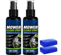 Spray dégraissant nettoyant pour tondeuse robuste-100ml (2 Pcs) | Nettoyant pour tondeuses à gazon à action rapide, dégraissant multi-surfaces pour outils de garage et tondeuses à gazon