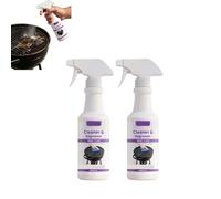 Spray dégraissant pour barbecue à action rapide ultra-puissant, brume nettoyante multi-usages pour barbecue, aérosol dégraissant pour graisses brûlées, aérosol dégraissant pour toutes surfaces (2PCS)