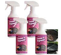 Spray dégraissant puissant à action rapide pour grils, élimine les graisses et les résidus alimentaires incrustés sur les grilles et supports de cuisine, les grilles en acier inoxydable (4pcs)
