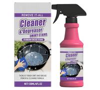 Spray dégraissant puissant et à action rapide pour barbecues - Formule ultra-efficace - Élimine les graisses tenaces - Nettoyant pour grilles, fours et surfaces de cuisine - 120 ml (1Pièce)