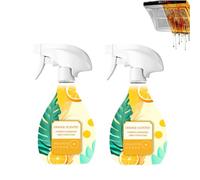 Spray dégraissant puissant pour cuisine au parfum d'orange, nettoyant dégraissant haute performance, nettoyant multi-usages pour cuisines, version 2025 (2PCS)