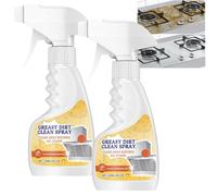 Spray dégraissant puissant pour cuisine, dégraissant tout usage pour four, cuisinière, hotte et plans de travail. Nettoyant moussant pour éliminer les taches d'huile et les résidus de graisse (2PCS)
