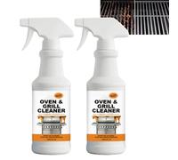 Spray dégraissant robuste pour four et barbecue, nettoyant gril professionnel, dissolvant de graisse vieilli au goudron tenace, action rapide cuisinière, friteuse à air, hotte de cuisinière (2PCS)
