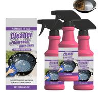 Spray dégraissant ultra-efficace pour barbecue, grils, fours et ustensiles de cuisine. Élimine rapidement les résidus de carbone et de graisse. Formule facile à rincer. (3 Pièce)