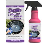Spray dégraissant ultra-puissant à action rapide, pour barbecues d'extérieur, efficace contre les résidus alimentaires brûlés et la graisse, nettoyant multi-usages pour cuisinières et hottes