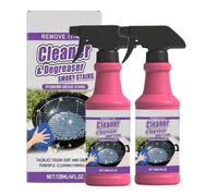 Spray dégraissant ultra-puissant et à action rapide pour barbecues - Nettoyant intensif pour grils d'extérieur - Élimine résidus brûlés et graisses incrustées (2 pièce)