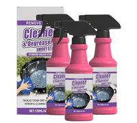 Spray dégraissant ultra-puissant et à action rapide pour barbecues - Nettoyant intensif pour grils d'extérieur - Élimine résidus brûlés et graisses incrustées (3 pièce)