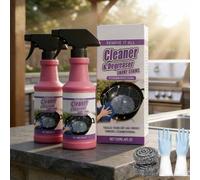 Spray dégraissant ultra-puissant pour grils, Nettoyant efficace et sans danger pour barbecues et fours, Élimine sans effort les graisses incrustées, le carbone et la saleté tenace (2PCS)
