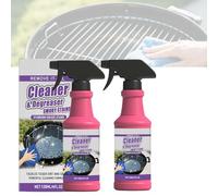 Spray Dégrasseur Pour Gril, 120ml Dégraissant Barbecue Grilles de Cuisson, 2x Nettoyant Grill Spray Pour Barbecue, Sprays Dégraissant Intense Pour Pl aque Four Plateau Ustensile De Cuisine Rangement
