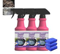 Spray Dégrasseur Pour Gril | 120ml Nettoyant Barbecue,Dégraissant Barbecue Grilles de Cuisson | Nettoyant Grille Barbecue | Spray Nettoyant Four De Cuisson Poêle Plat De Tache Graisse (3Set)