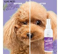 Spray démêlant à la lavande pour chien - Après-shampoing sans rinçage, convient aux poils emmêlés, spray démêlant, fourrure douce et brillante, essentiel de toilettage pour tous les types de poils, 5