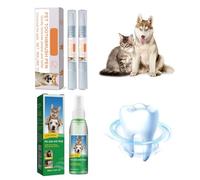Spray Dentaire pour Chiens Chats,Spray Soin Dentaire pour Chiens Chat,2PCS Gel De Réparation Buccale pour Animaux De Compagnie,Stylo Nettoyage pour Brosses à Dents pour Animaux de Compagnie
