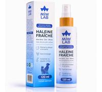 Spray Dentifrice Chiens et Chats pour Éliminer la Mauvaise Haleine Aide à Réduire la Plaque Dentaire et le Tartre et Aide à Prévenir l’halitose | Additif à l’eau ou Pulvérisation Directe Dans Bouche