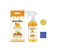 Spray d'entretien et de restauration de sols à la cire d'abeille naturelle, pour bois, cuir et meubles, au parfum rafraîchissant de citron. Nettoyage et entretien deux en un (355 ml)