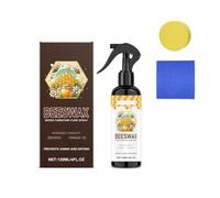 Spray d'entretien et restaurateur en cire d'abeille naturelle pour bois, salon, cuisine, meubles et sols en bois, rénovation imperméable et résistante aux rayures, application multifonctionnelle (1)