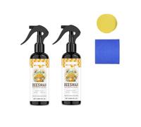 Spray d'entretien et restaurateur en cire d'abeille naturelle pour bois, salon, cuisine, meubles et sols en bois, rénovation imperméable et résistante aux rayures, application multifonctionnelle (2)