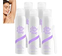 Spray dépilatoire Cloud Sense, spray dépilatoire indolore avec spatule, dépilatoires doux et impeccable à l'aloe vera pour une peau plus lisse, bras, jambes, maillot, épilation rapide efficace. (5PCS)