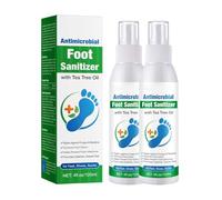 Spray Désinfectant pour les Pieds à l'Huile d'Arbre à Thé, Spray Naturel Contre les Odeurs de Pieds à l'Extrait d'Aloe Vera, Séchage Rapide et Soin Doux Contre les Odeurs et les Champignons, 120ml (2)