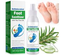 Spray désinfectant pour les pieds, soin des pieds et des ongles, avec de l'huile d'arbre à thé naturelle et des vaporisateurs pour les pieds à l'aloe vera, anti-odeur de pied et sprays hydratants (1)