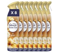 Spray Désodorisant (185ml x8), 2en1, Parfum Souffle Précieux de Lenor, Combat Efficacement Les Odeurs, Laisse Un Parfum Frais
