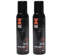 Spray désodorisant pour chaussures de travail, de loisirs et de sport avec nanoparticules d'argent | Spray pour les pieds pour éliminer les odeurs | Spray anti-odeurs | 2x150 ml | Worker Walker