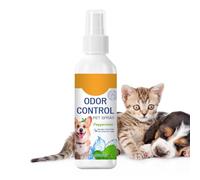 Spray désodorisant pour chien - Contrôle des odeurs portable pour chats - 100 ml - Spray désodorisant pour animaux de compagnie - Intérieur et extérieur - Pour la maison, le jardin et les déplacements
