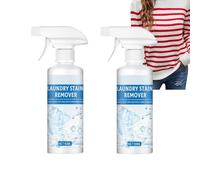 Spray détachant lessive, nettoyant portable pour vêtements contre vin rouge, café, nourriture, taches d’huile et transpiration, prétraitement avant lavage, spray détachant format voyage (2pcs)