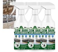 Spray détachant pour étables pour étables, spray nettoyant multi-surfaces avec serviette pour étables, équipement agricole, surfaces en béton, remorques pour chevaux et chenils (3pcs)