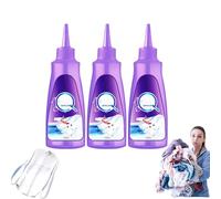 Spray détachant pour vêtements, linge et chaussures - 2025 Upgrade Détachant pour graisse, huile et traces de col avec technologie enzymatique, nettoyant non toxique pour tapis, 120 ml (3 bouteilles)