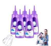 Spray détachant pour vêtements, linge et chaussures - 2025 Upgrade Détachant pour graisse, huile et traces de col avec technologie enzymatique, nettoyant non toxique pour tapis, 120 ml (5 bouteilles)