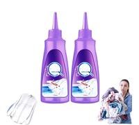 Spray détachant pour vêtements, linge et chaussures - 2025 Upgrade Détachant pour graisse, huile et traces de col avec technologie enzymatique, nettoyant non toxique pour tapis, 120 ml (2 bouteilles)