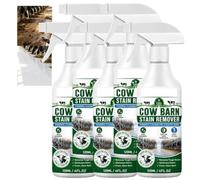 Spray détachant professionnel robuste Cow Barn, dissolvant de fumier et de résidus alimentaires multi-surfaces pour sols, écuries et équipements agricoles, rafraîchit l'air de la grange (5PCS)
