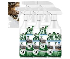 Spray détachant professionnel robuste Cow Barn, dissolvant de fumier et de résidus alimentaires multi-surfaces pour sols, écuries et équipements agricoles, rafraîchit l'air de la grange (5PCS)