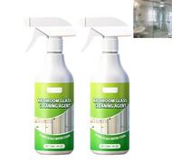 Spray détartrant puissant, nettoyant multi-surfaces pour salle de bain, détachant rapide pour les taches d'eau dure, spray nettoyant pour vitres sans traces, sprays nettoyants tout usage. (2PCS)