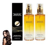 Spray d'huile capillaire parfumé, Spray d'huile soyeuse hydratant et fortifiant, Après-shampoing lissant hydratant sans rinçage pour cheveux secs et emmêlés