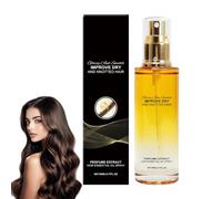 Spray d'huile capillaire parfumé, Spray d'huile soyeuse hydratant et fortifiant, Après-shampoing lissant hydratant sans rinçage pour cheveux secs et emmêlés