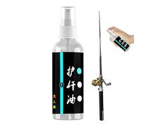 Spray d'huile pour canne à pêche - Huile de nettoyage pour canne à pêche - Spray lubrifiant nettoyant pour cannes à pêche - Lubrifiant en aérosol pour prévention de l'oxydation et spray inhibiteur
