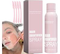 Spray d'identification capillaire pour le rasage du visage, spray d'identification des cheveux du visage, hydratant et soins de la peau, pour dermaplaning hydratant et soins de la peau (1 pièce)