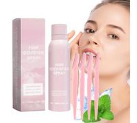 Spray D'identification des Poils du Visage,Sprays D'identification des Cheveux pour le Rasage du Visage,Hair Identifier Spray for Face Shaving,Skin Body Dermaplaning Spray avec 4 Rasoirs (Rose)