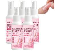 Spray dissolvant de vernis à ongles,élimination rapide sans trempag (5pcs) | Spray dissolvant de gel pour les ongles, dissolvant d'ongles acrylique portable, retrait à la maison avec pratique
