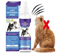 Spray dissuasif pour chat, 200 ml, répulsif pour chat intérieur et extérieur, répulsif anti-griffures pour meubles, canapés, tapis, rideaux et plantes, formule répulsive sans alcool et non toxique