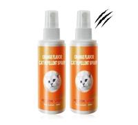 Spray dissuasif sur les chats, pulvérisation anti-chat, dissuasion intérieure et extérieure sûre pour la protection des meubles, une aide à l'entraînement efficace avec (2pcs)