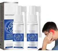 Spray doux pour les oreilles, spray anti-acouphènes, solution nettoyante apaisante pour le conduit auditif externe, procure une sensation de fraîcheur, flacon spray pratique, améliore l'audition