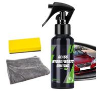 Spray en eau du pare-brise - Spray à étanche à la voiture, formule de de pluie | Solution de revêtement transparent, bouclier résistant au brouillard, liquide d'amélioration de la visib