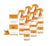 Spray exfoliant à la kératine et au curcuma Peel Shot Keratin Care, solution exfoliante pour le corps et le visage, exfoliation douce et hydratation de la peau, éclaircissement de la peau (6PCS)