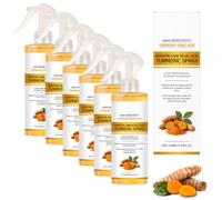 Spray exfoliant à l'acide kojique et au curcuma, améliore la texture de la peau et la rend plus lisse, spray peeling corps et visage, hydrate et lisse la peau, pour tous types de peau (6pcs)